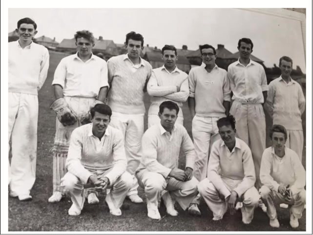 1960-First-XI-cricket-team-at-the-Ganges